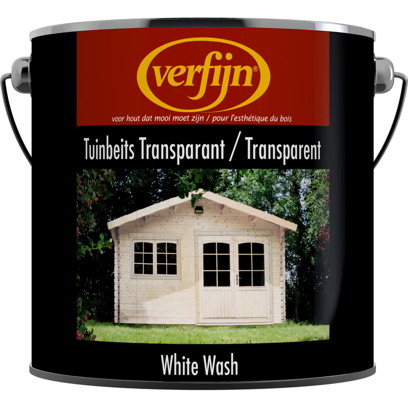 Verfijn Tuin- & Steigerhoutbeits Transparant 2,5L white wash