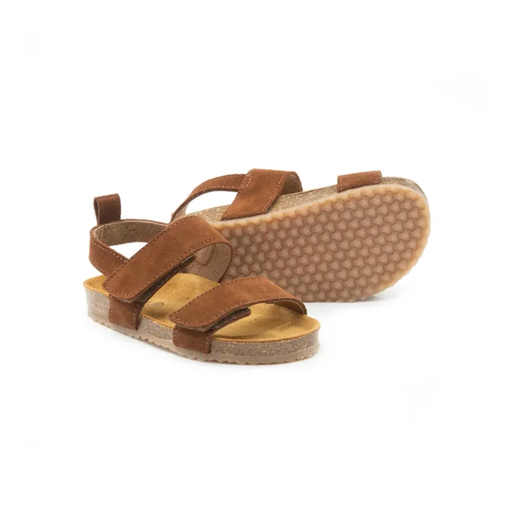 Pèpè Two Con Me - Sandales Double Scratchs | Marron