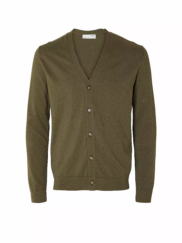 SELECTED Cardigan SLHBERG olive