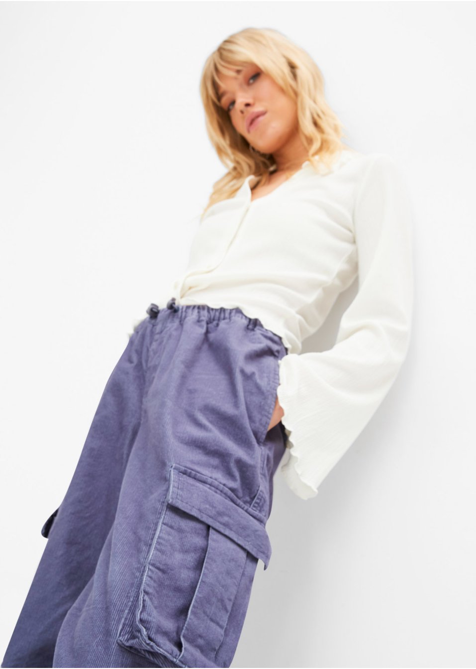 Pantalon en velours côtelé