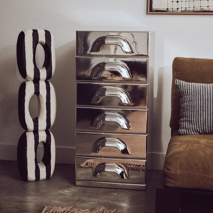 HKliving - Kommode mit 2 Schubladen, blush