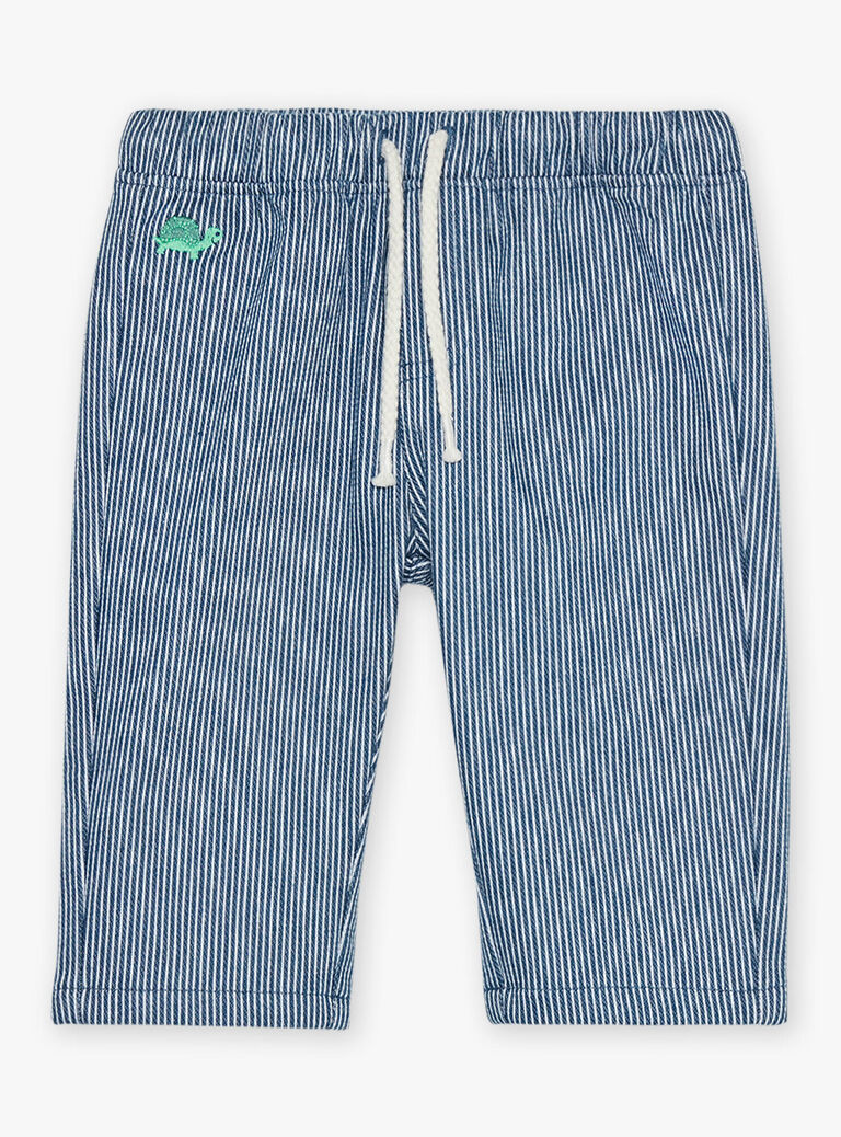 Pantalon à rayures bleues
