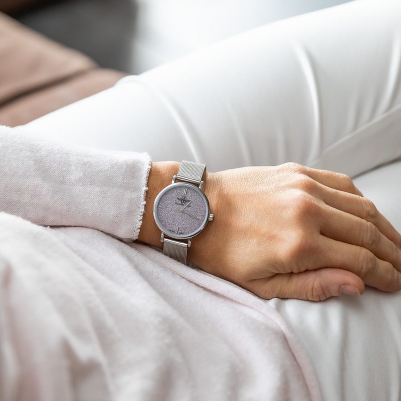 Montre Femme M. JOHN bracelet Acier Argenté