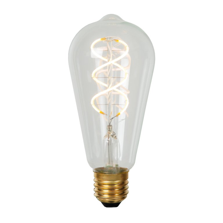 Lucide ST64 LED Filament lichtbron E27 5W 2700K transparant dimbaar