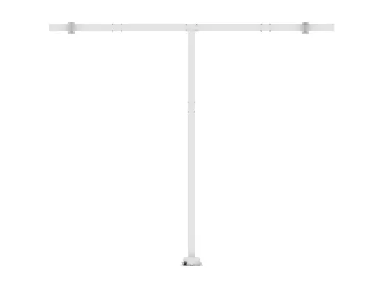 Auvent automatique capteur de vent/LED 300x250 cm Bleu et blanc