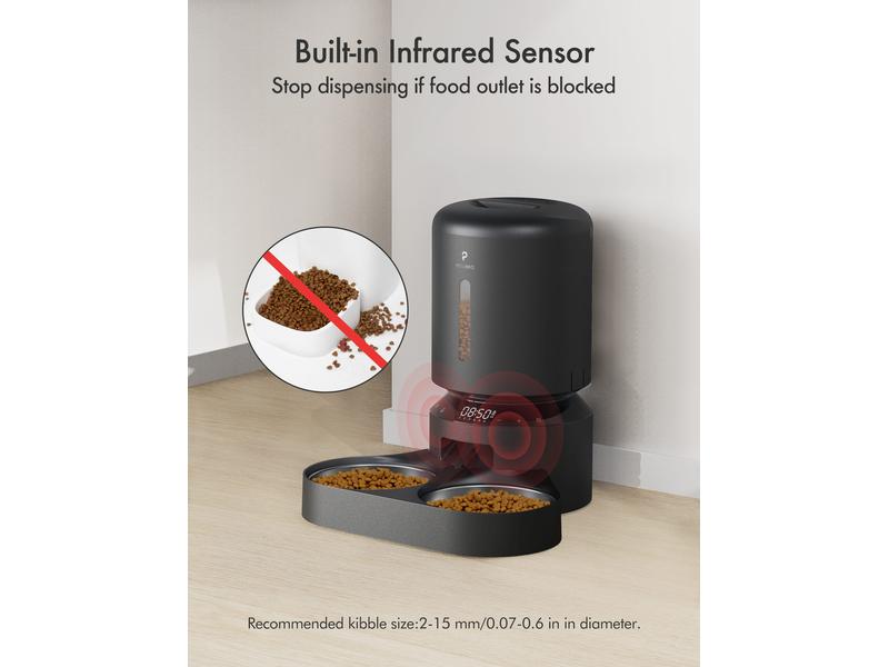 Petlibro Futterautomat Granary Dual Feeder 5 l, Schwarz Automatische Futterstation