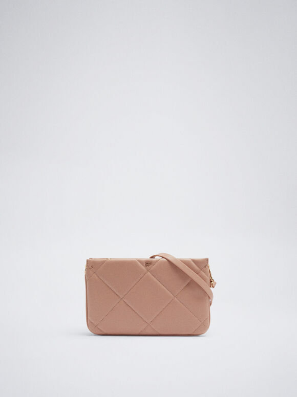 Bolsa de ombro acolchoada - Rosa