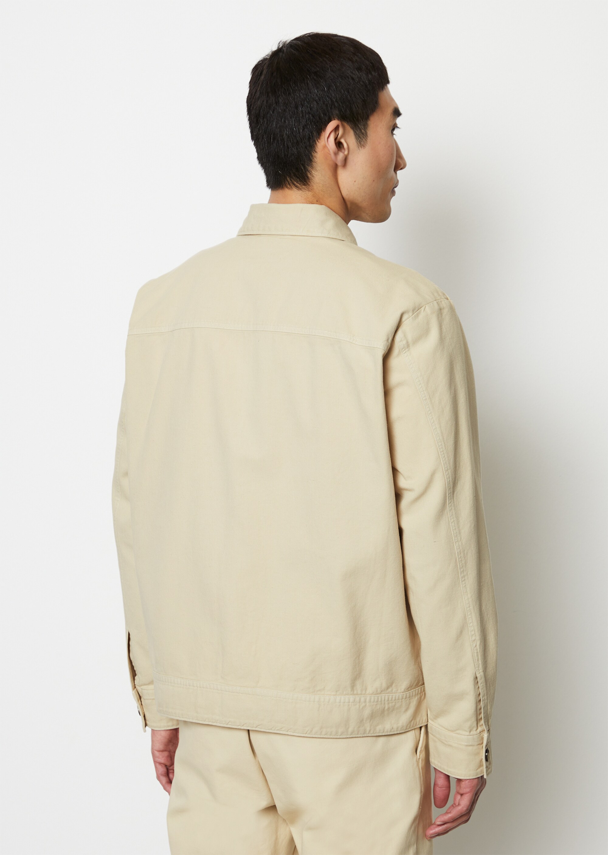 Overshirt aus Bio-Baumwolle und Leinen