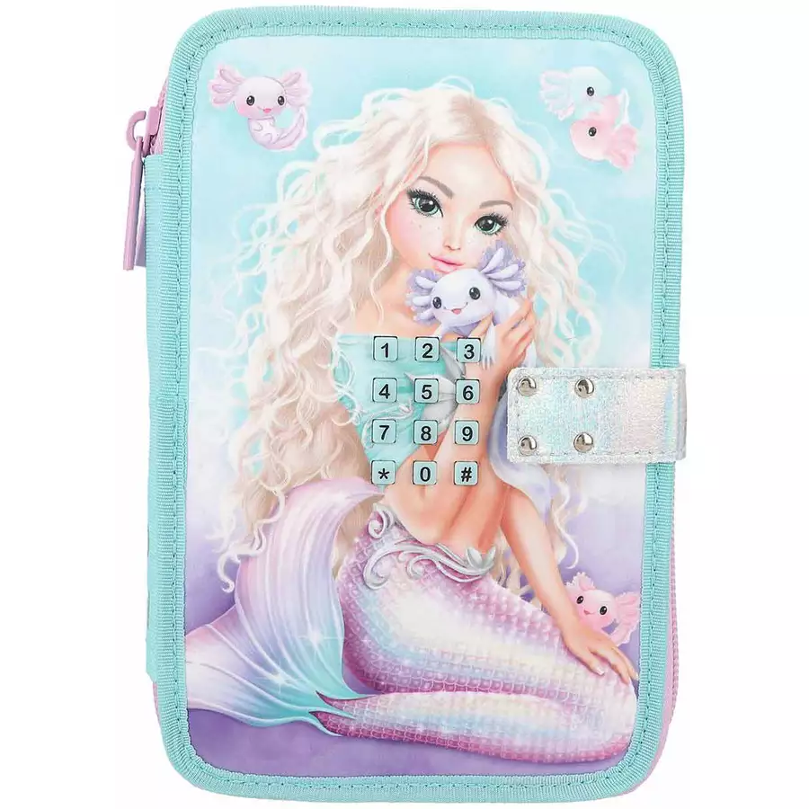 Depesche Federtasche mit Code MERMAID TOPModel 20 x 13,5 x 6 cm türkis