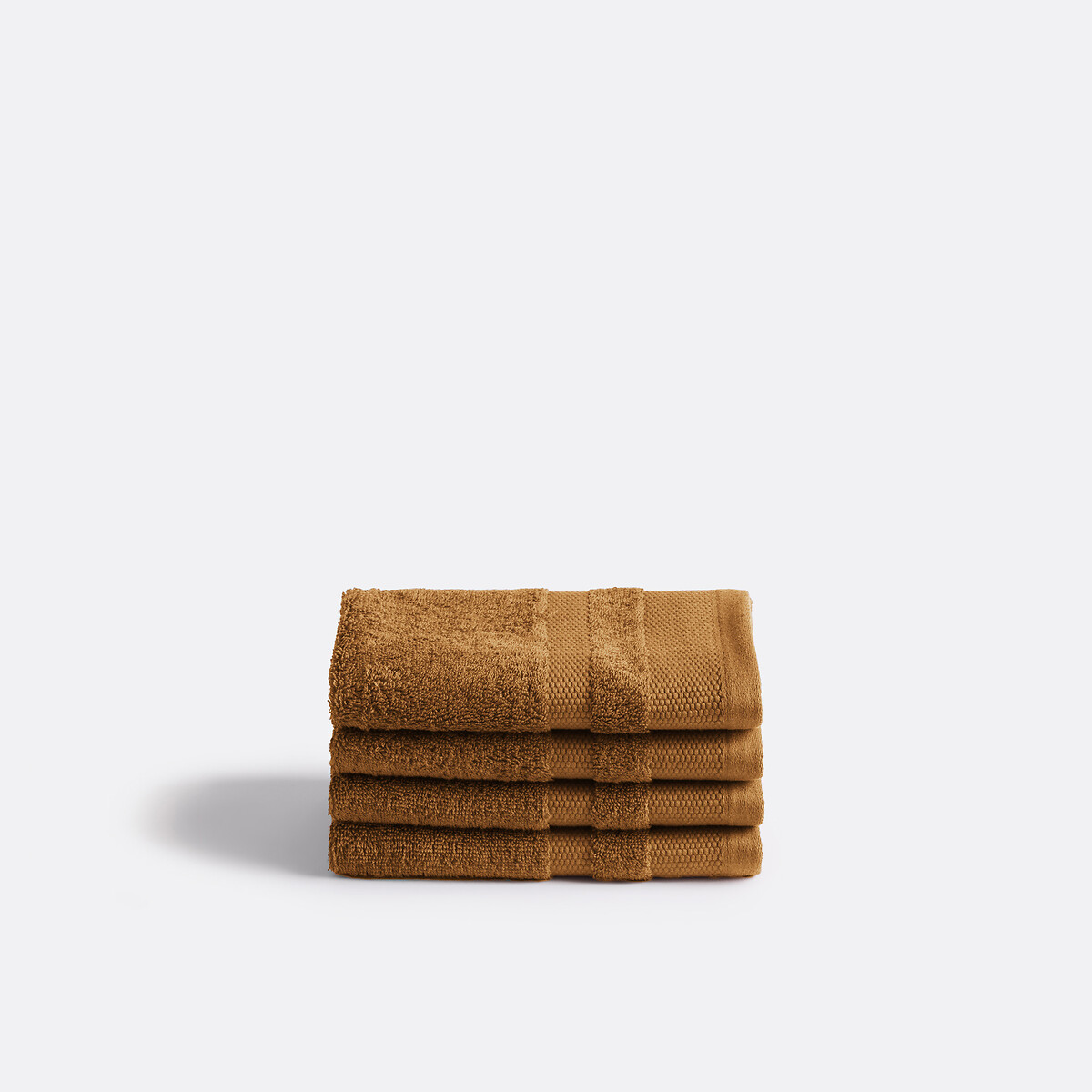 LA REDOUTE INTERIEURS<br>Conjunto de 4 toalhas de mão em algodão penteado, Kheops