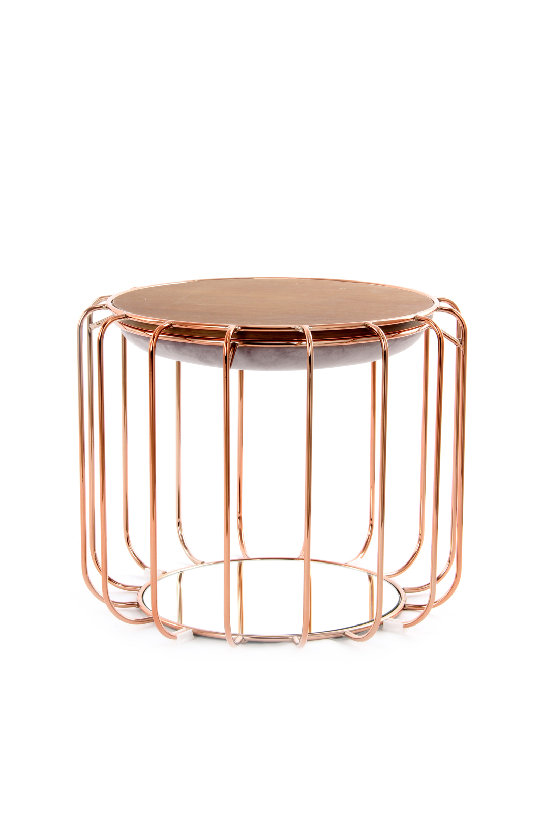 Tisch-Hocker COMFORTABLE - hellviolett-rose - Metall