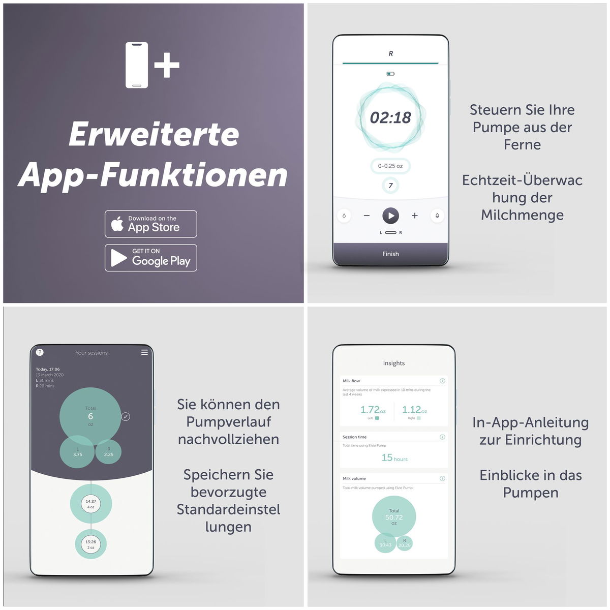 elvieelvie   Pump Doppel Milchpumpe elektrisch