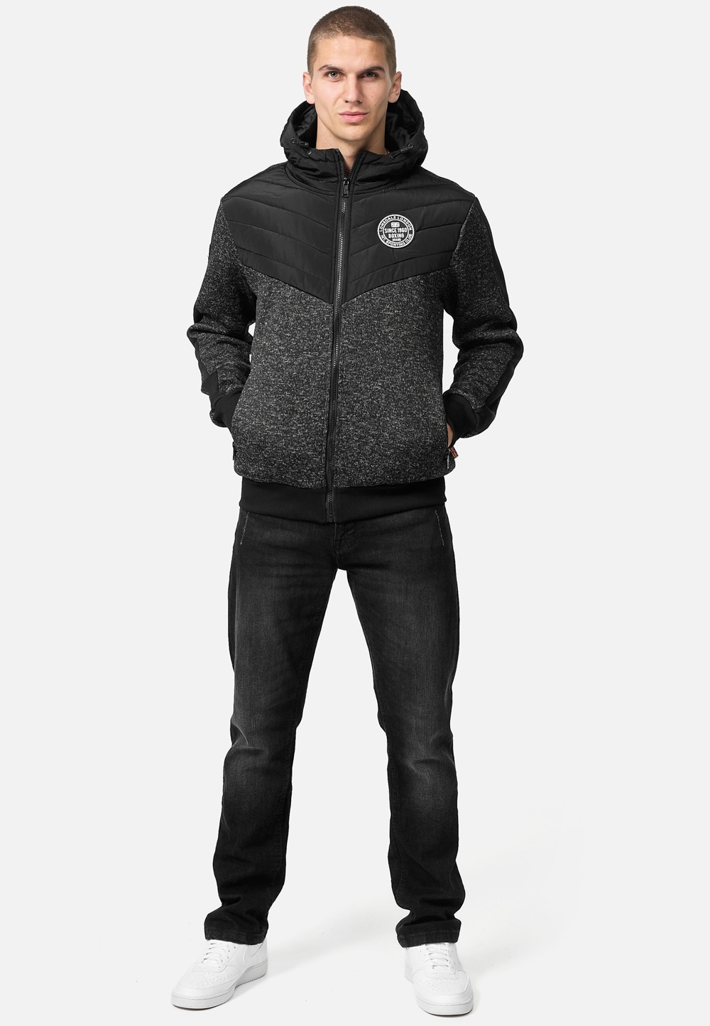 Lonsdale Herren Jacke mit Kapuze normale Passform BUNACAIMB