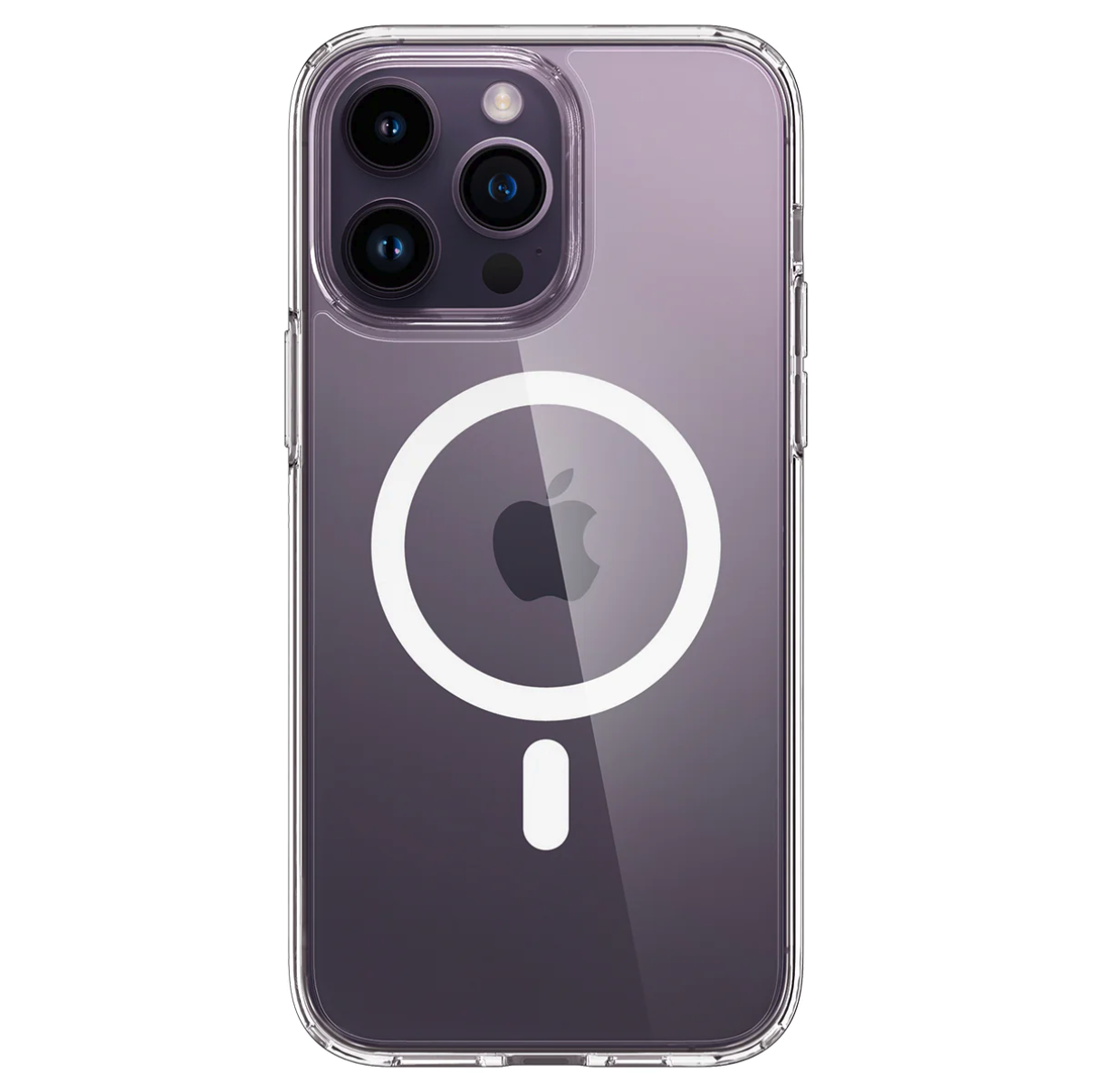 iPhone 14 Pro Max MagSafe Ultra Hybrid MagFit Case Hülle (ACS04825) - Transparent / Weiss