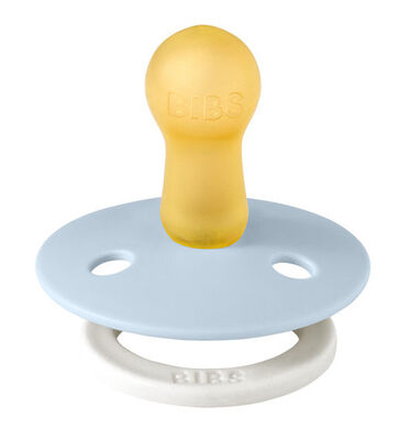 BIBS Smokk Colour 2-pack Lateks Størrelse 1, Iron Glow/Baby Blue Glow