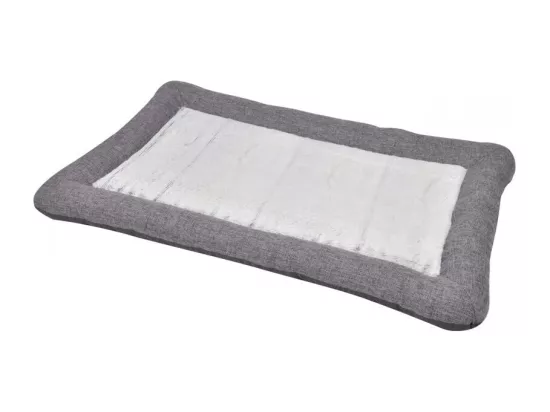 Coussin rectangle en textile pour chats et chiens - Gris anthractite - L 70 x l 50 cm - Gamme Cocoon