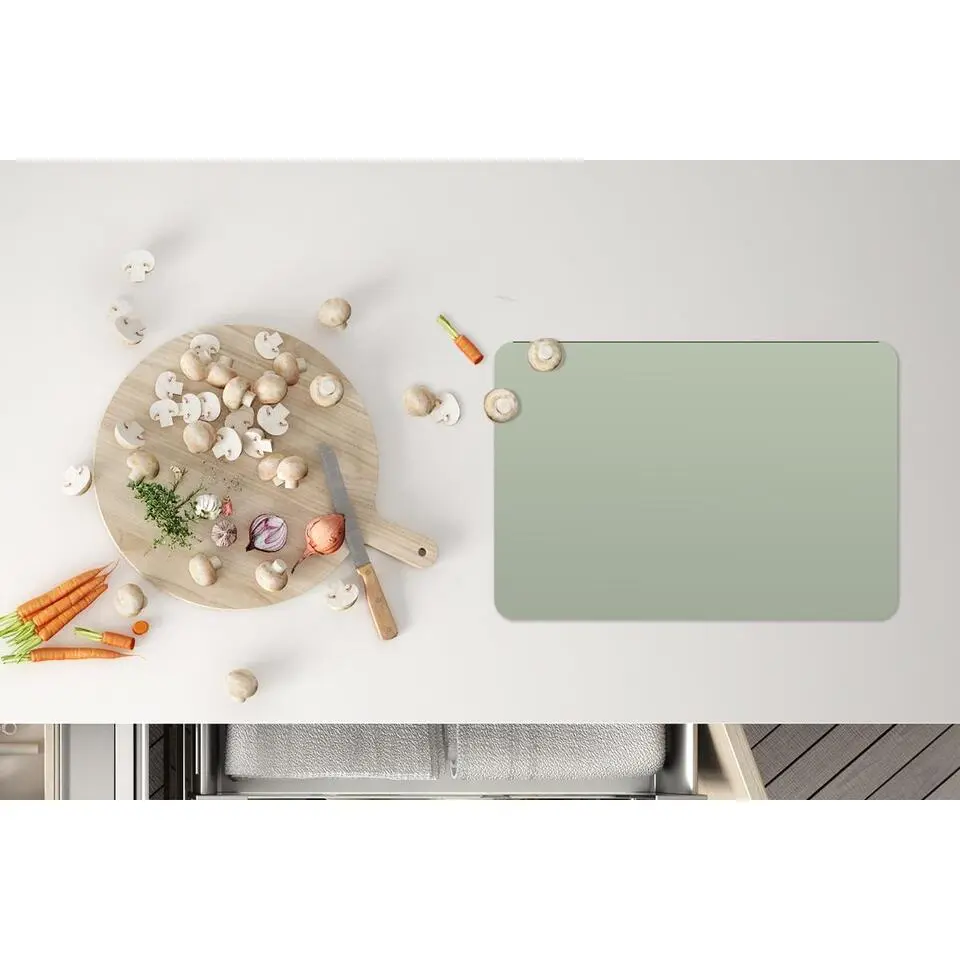 MuchoWow Placemat (6stuks) 45x30cm Mintgroen Effen kleur