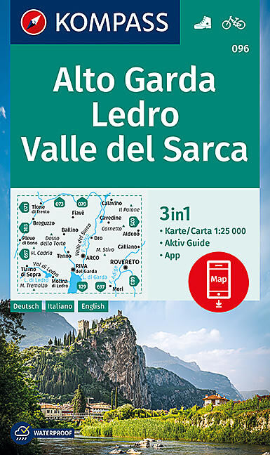 KOMPASS - 096 ALTO GARDA LEDRO VALLE DEL SARCA 1 25 000