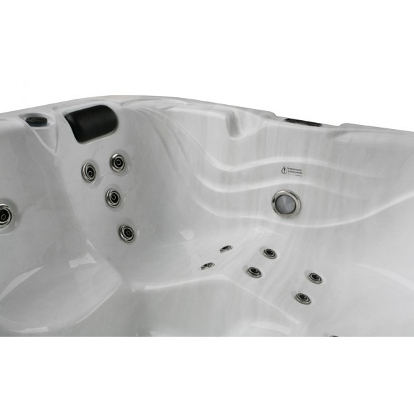 Badstuber Tahiti outdoor whirlpool 3 persoons sterling silver