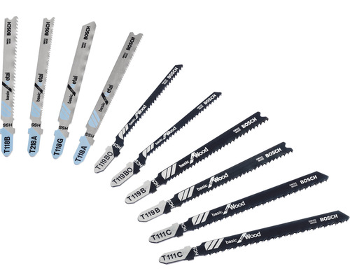 Bosch X-Pro Line decoupeerzaagbladenset voor hout & metaal, 10-delig