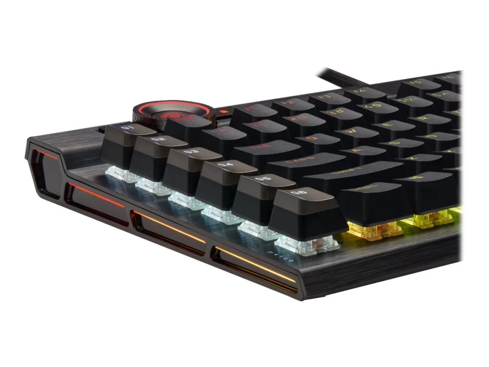 CORSAIR | K100 RGB - tastatur - bagbelyst - USB - Nordisk - tastaturkontakt: CORSAIR OPX RGB