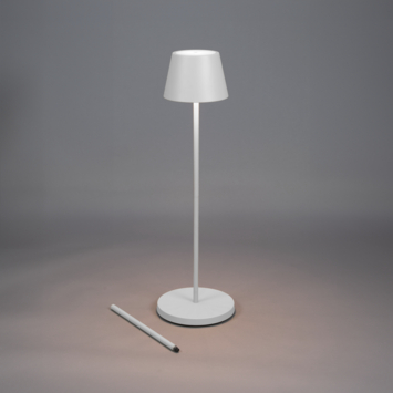 KonstSmide vloerlamp Pomezia Medium 5W oplaadbare LED verlichting wit
