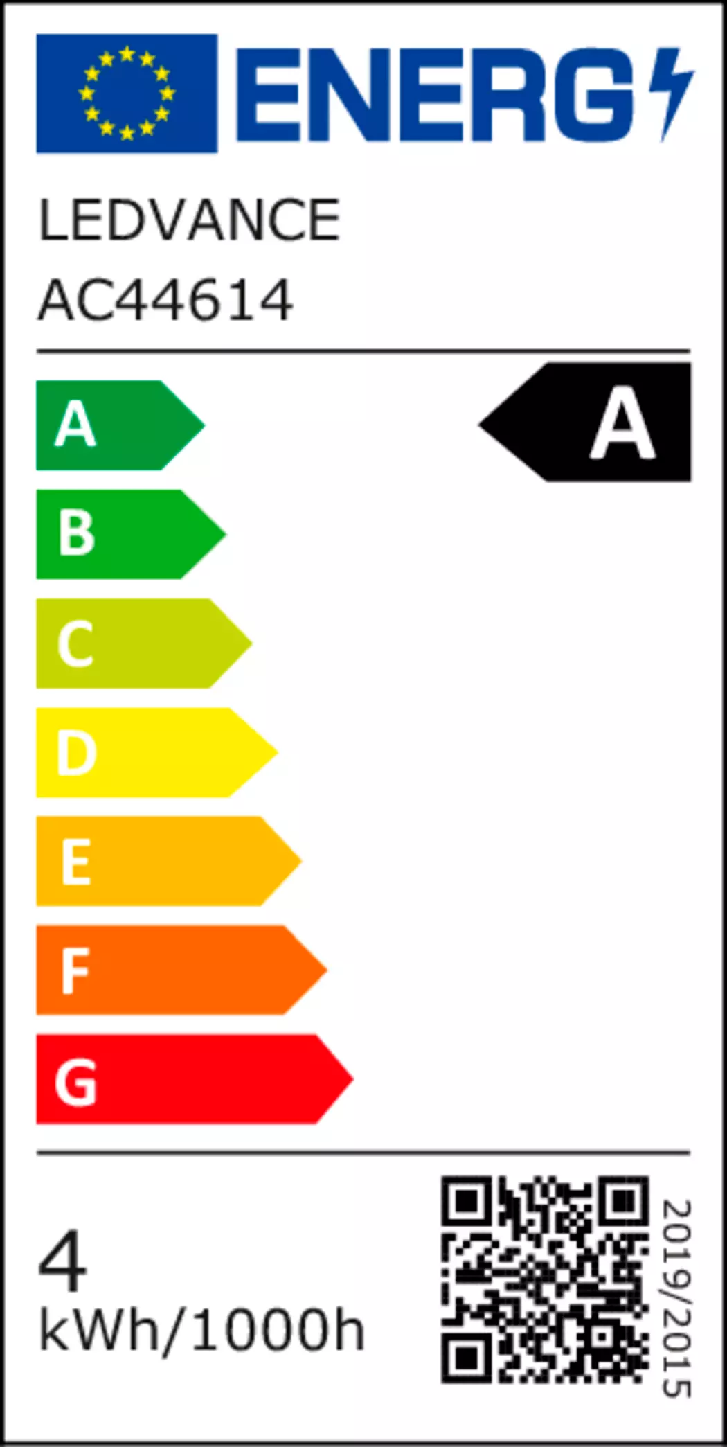 LED-Birne E27/3,8 Watt/Energie A