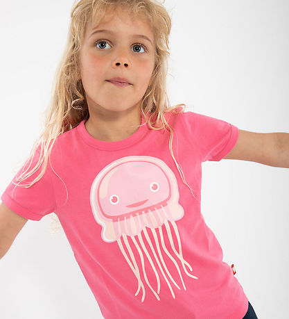 ANIMAL T-Shirt - DyrGrowl - Bright Pink Wassermann