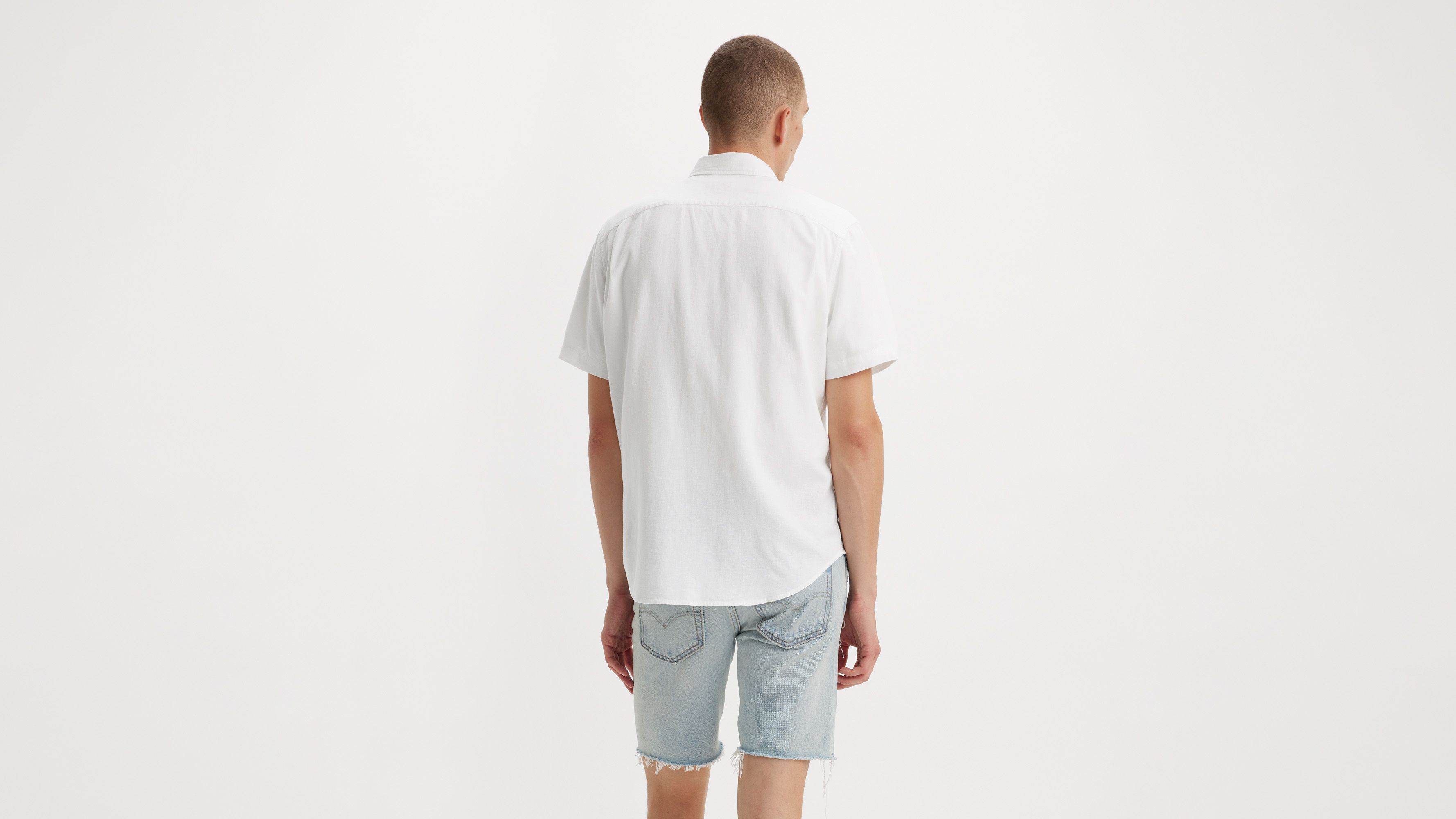 Chemise manches courtes poche Sunset - Bright White Plus - Blanc
