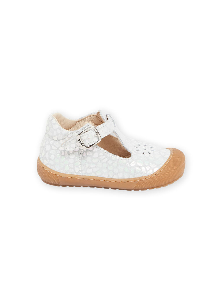 Babies blanches en cuir