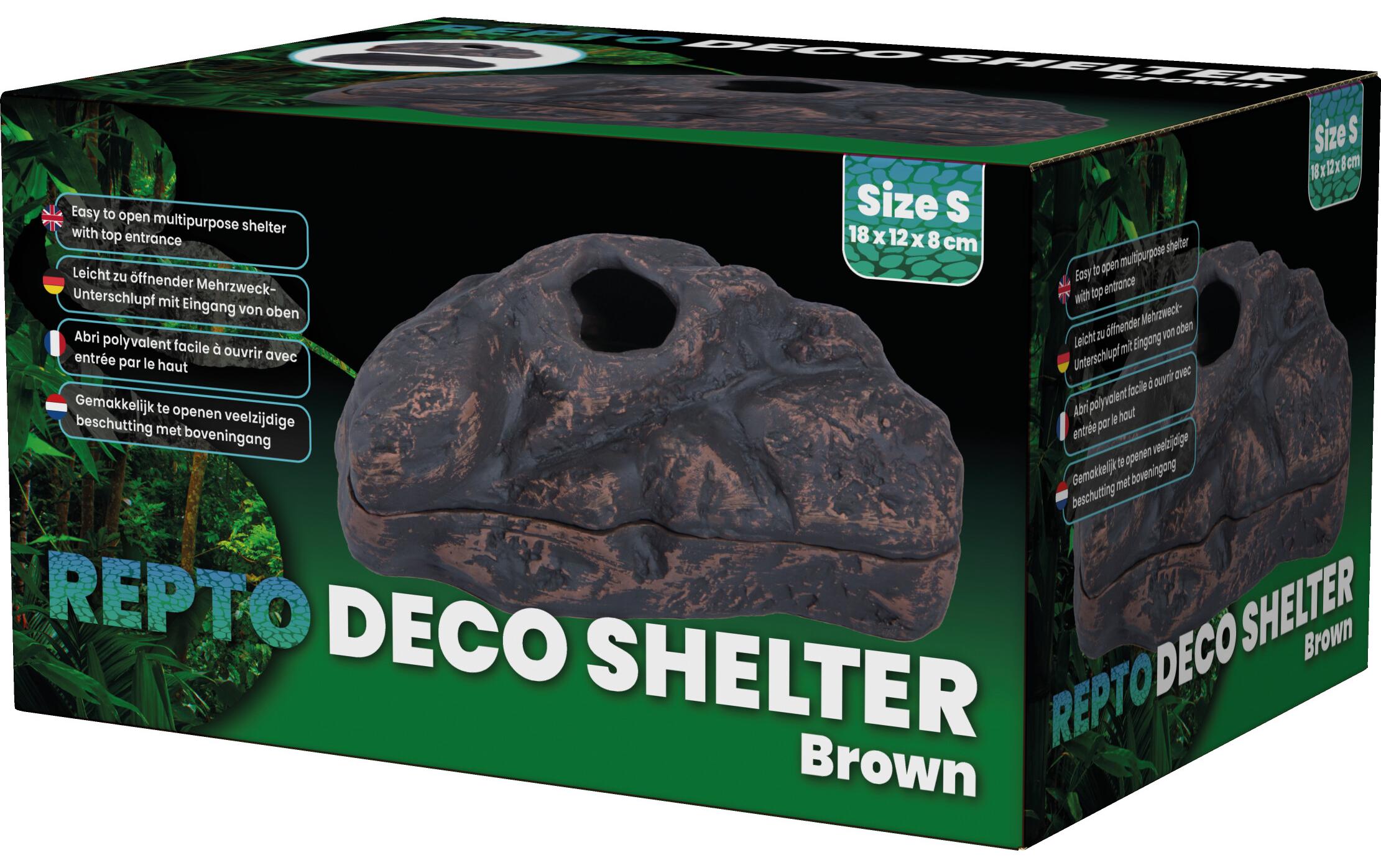 Deco Shelter Braun SVersteck für Reptilien und Amphibien