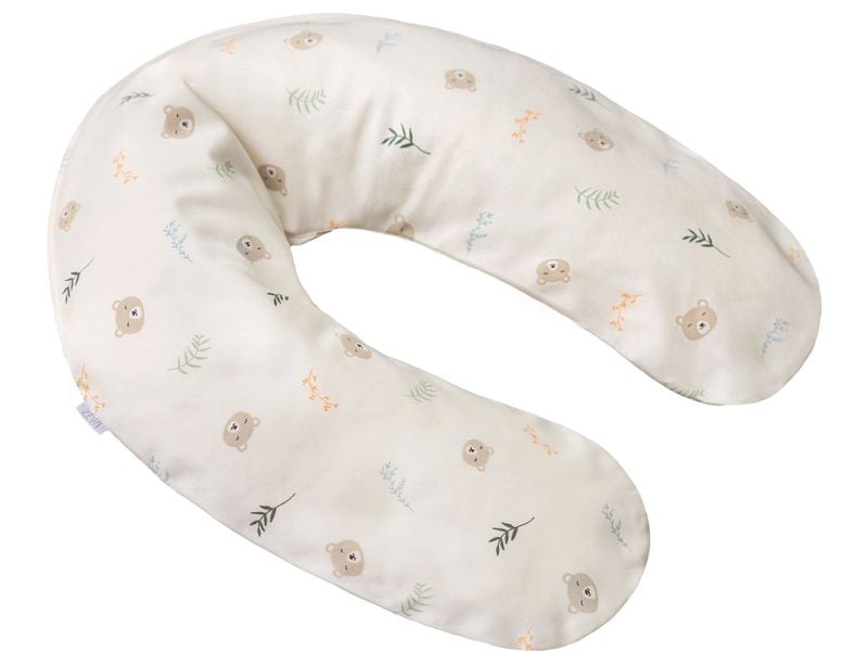 ZEWI bébé-jou Lagerungskissen Snoozy Bear 100 cm Baby-Lagerungskissen mit Mikroperlen