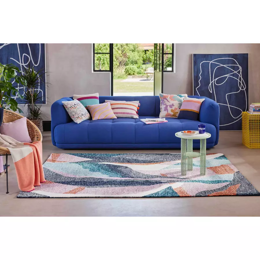 Esprit Kurzflorteppich Hills bunt