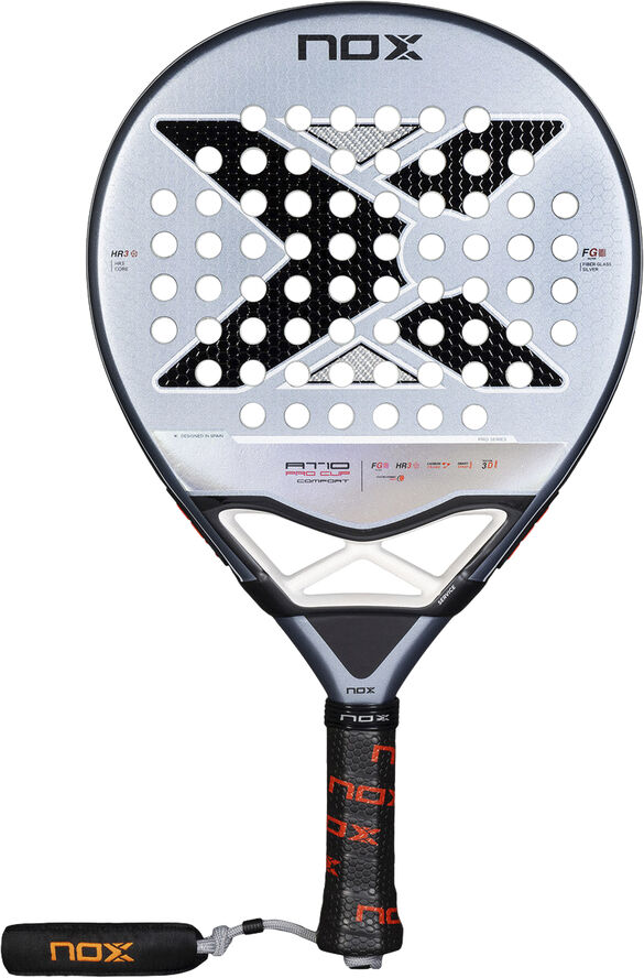 Nox Agustin Tapia 10 Pro Cup Comfort Padelbat Hvid