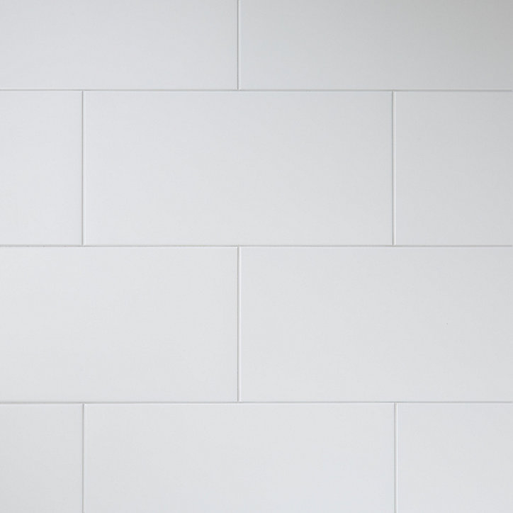 Carrelage sol blanc 30 x 60 cm Plain