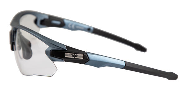 ALPHA PRO HR Sportbrille  matte aluminium navy