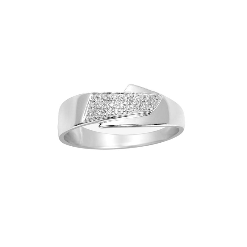 Bague Femme - Or 18 Carats - Diamant 0,06 Carats