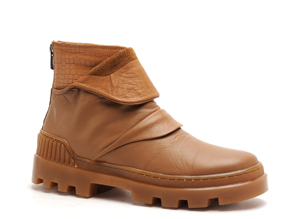 Mamzelle boots bottine plates femme plenita marron