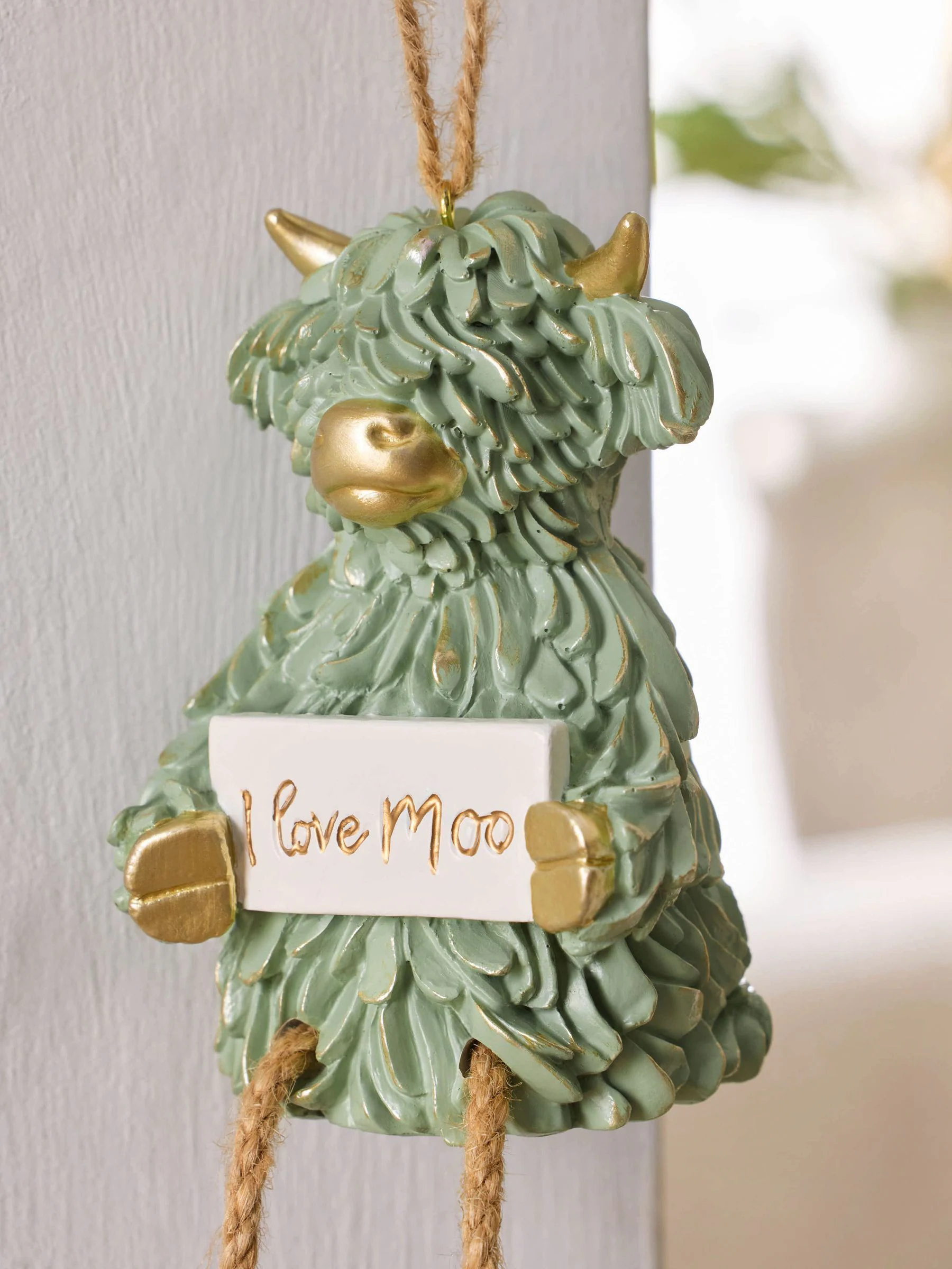 Hamish The Highland Cow I Love Moo hangdecoratie