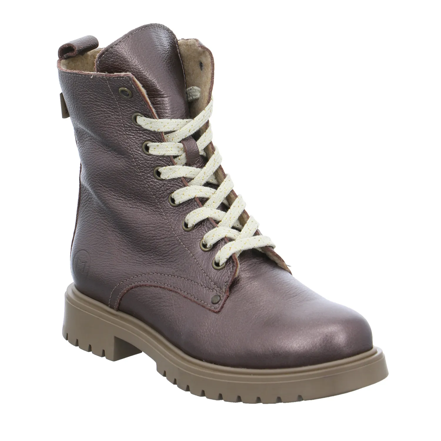 SOMMERKIND Mädchen-Winter-Bottine Bronze Leder  Boot