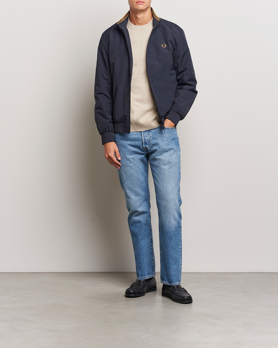 Fred Perry Brentham Jacket Navy