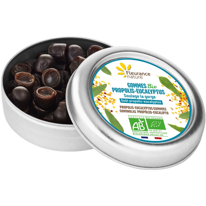 Gommes propolis-eucalyptus bio - Soulage la gorge - 2 x 35 g