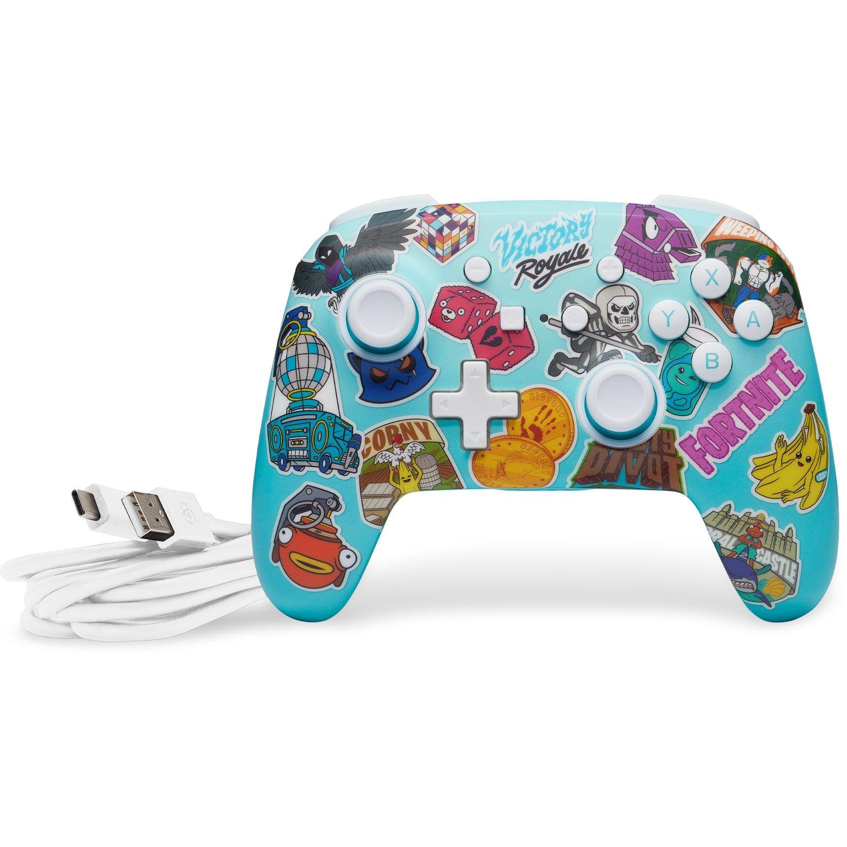 PowerA Enhanced Wireless Controller for Nintendo Switch Fortnite Sticker Mania