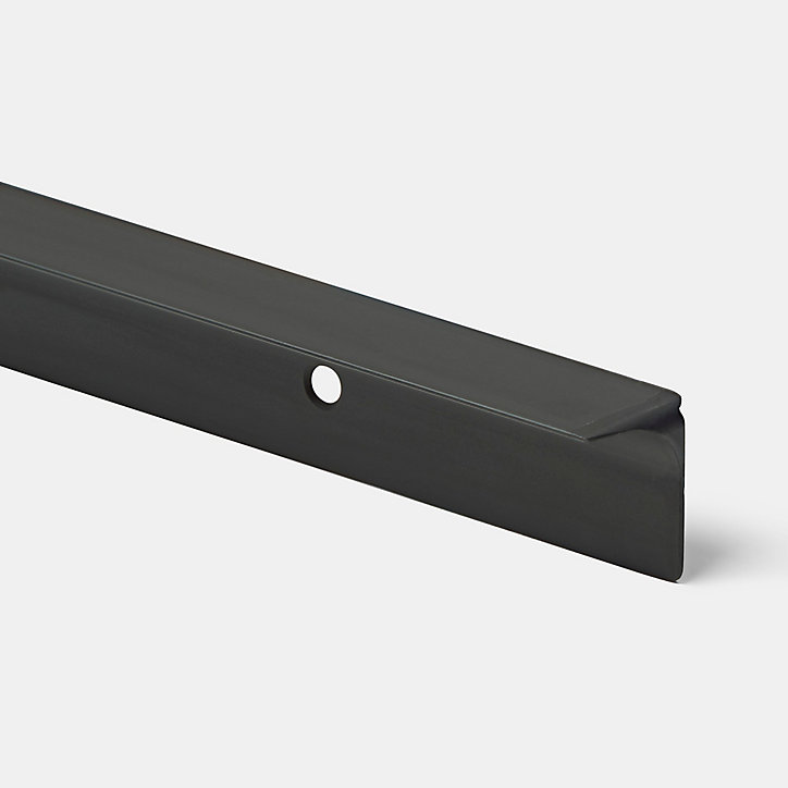 Profil de jonction pour plan de travail GoodHome Nantua Noir l. 29 mm x H. 25 mm