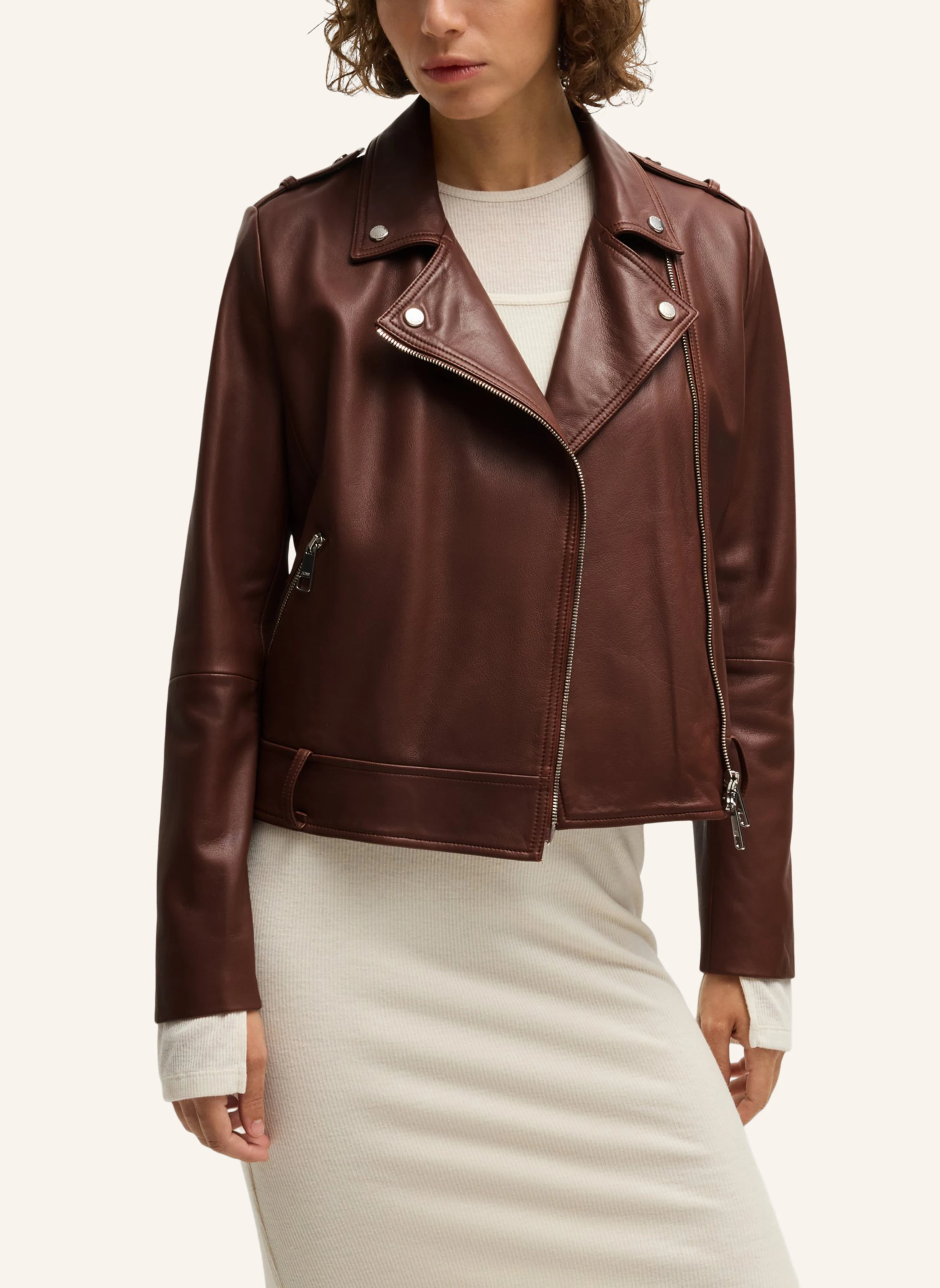 BOSS Lederjacke C_SAMELI Regular Fit