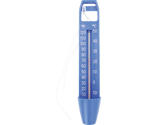 Zwembadthermometer, kunststof, Promo-serie, 25 cm, blauw