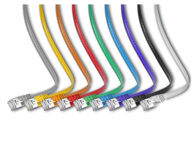 SLIM Slimpatchkabel RJ-45 - RJ-45, Cat 6, STP, 2 m, Grün Geschirmtes Twisted-Pair-Kabel (STP) mit Klinkenschutz