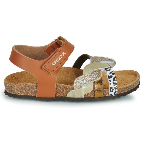 Geox - J ADRIEL GIRL - Marron / Doré