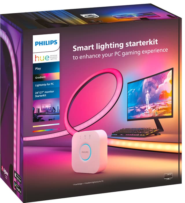 Philips Hue Play Gradient PC lysstrimmel-startersæt 24