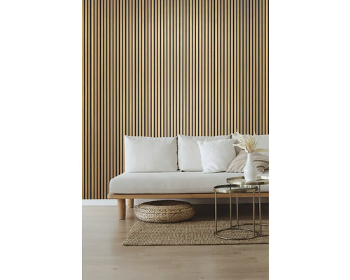 Akoestisch paneel Nordic Acoustics klassiek eiken 2400 x 605 x 22 mm